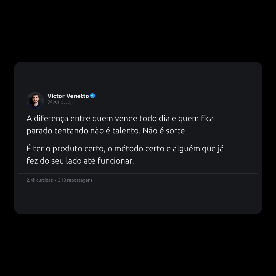 Screenshot estilo tweet gerado pelo PostFlow